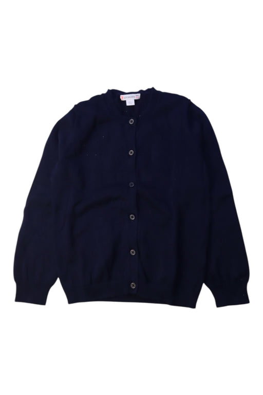 A Navy Cardigans from Crewcuts in size 6T for girl. (Front View)