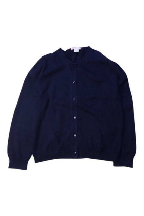 A Navy Cardigans from Crewcuts in size 6T for girl. (Front View)