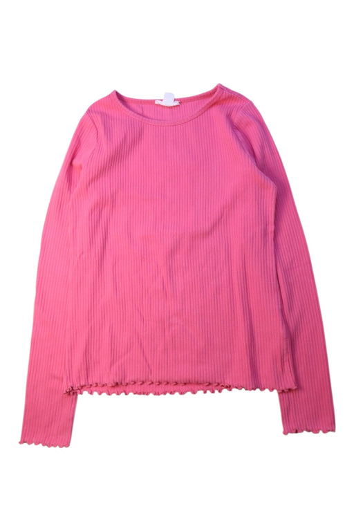 A Pink Long Sleeve Tops from Crewcuts in size 8Y for girl. (Front View)
