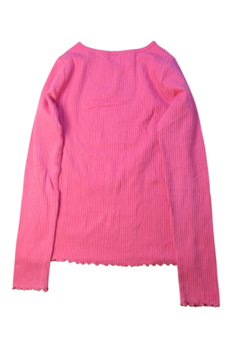 A Pink Long Sleeve Tops from Crewcuts in size 8Y for girl. (Back View)