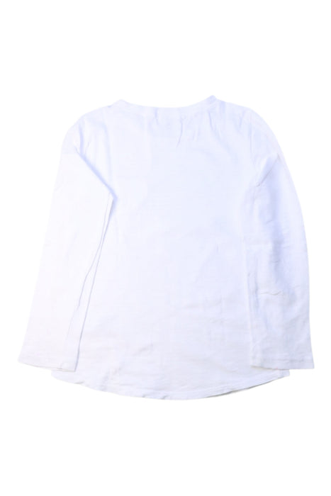 A White Long Sleeve Tops from Crewcuts in size 4T for girl. (Back View)