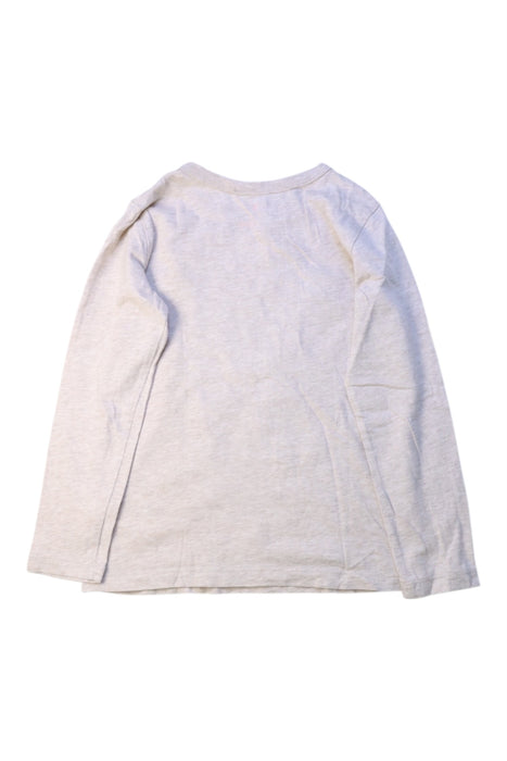 A Grey Long Sleeve T Shirts from Crewcuts in size 4T for girl. (Back View)