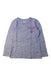 A Grey Long Sleeve Tops from Crewcuts in size 4T for girl. (Front View)