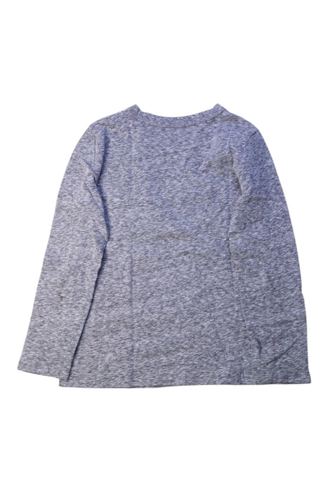 A Grey Long Sleeve Tops from Crewcuts in size 4T for girl. (Back View)