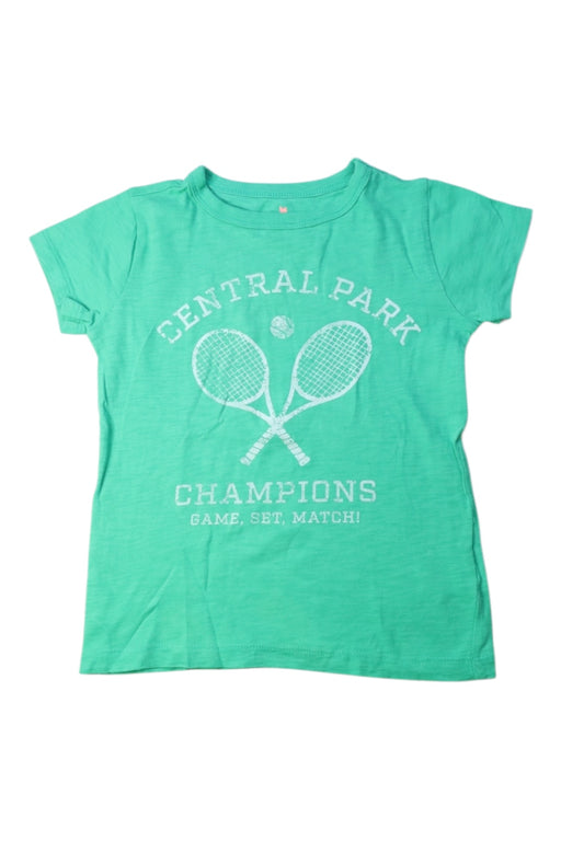 A Green Short Sleeve T Shirts from Crewcuts in size 4T for girl. (Front View)