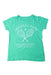 A Green Short Sleeve T Shirts from Crewcuts in size 4T for girl. (Front View)