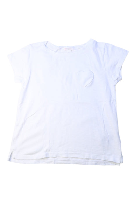 A White Short Sleeve T Shirts from Crewcuts in size 4T for girl. (Front View)