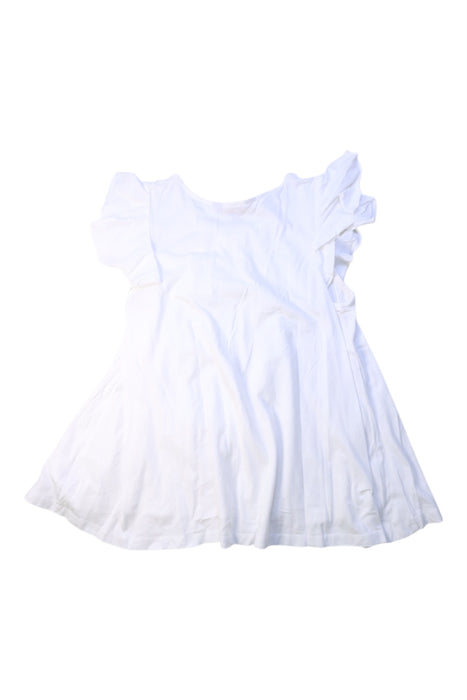 A White Short Sleeve Dresses from Polo Ralph Lauren in size 12Y for girl. (Back View)