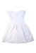 A White Sleeveless Dresses from Bonpoint in size 8Y for girl. (Front View)
