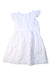 A White Sleeveless Dresses from Bonpoint in size 8Y for girl. (Back View)
