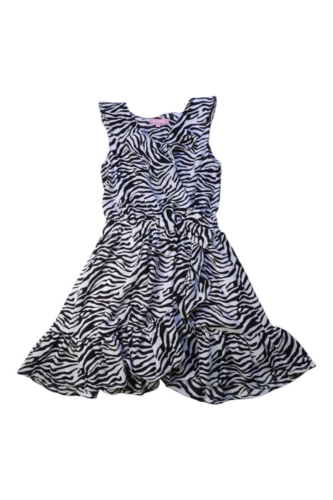 A Black Sleeveless Dresses from BCBG in size 6T for girl. (Front View)