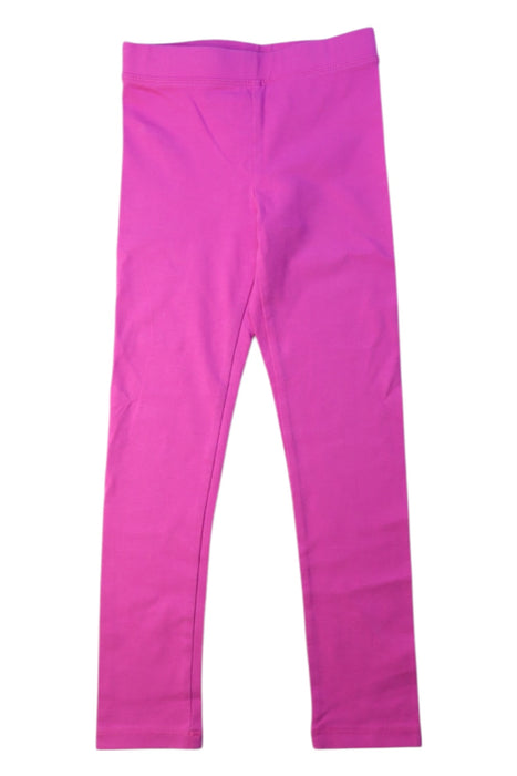 A Pink Leggings from Crewcuts in size 6T for girl. (Front View)