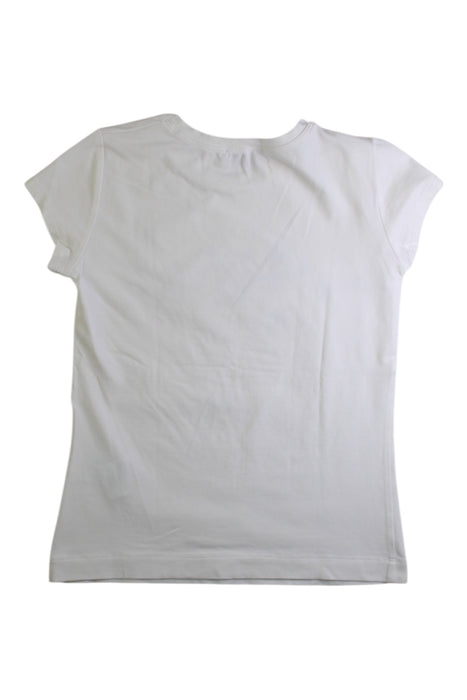 A White Short Sleeve T Shirts from Monnalisa in size 10Y for girl. (Back View)