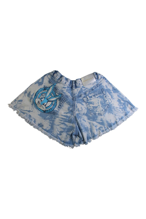 A Blue Shorts from Monnalisa in size 10Y for girl. (Back View)