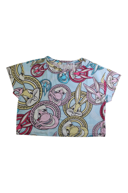 A Multicolour Short Sleeve Shirts from Monnalisa in size 10Y for girl. (Front View)
