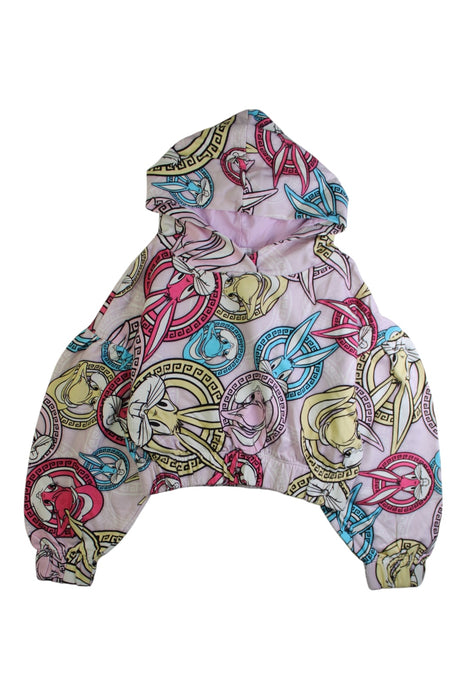 A Multicolour Hooded Sweatshirts from Monnalisa in size 10Y for girl. (Front View)