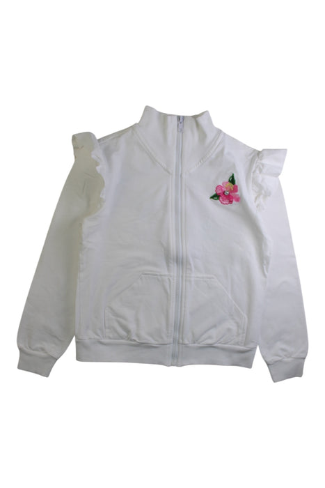 A White Lightweight Jackets from Monnalisa in size 8Y for girl. (Front View)