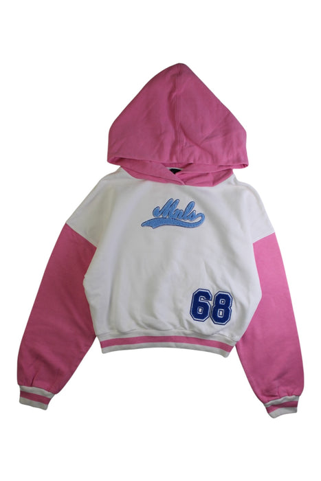 A White Hooded Sweatshirts from Monnalisa in size 12Y for girl. (Front View)