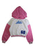 A White Hooded Sweatshirts from Monnalisa in size 12Y for girl. (Front View)