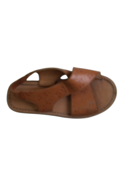A Brown Sandals from Bonpoint in size 6T for girl. (Front View)
