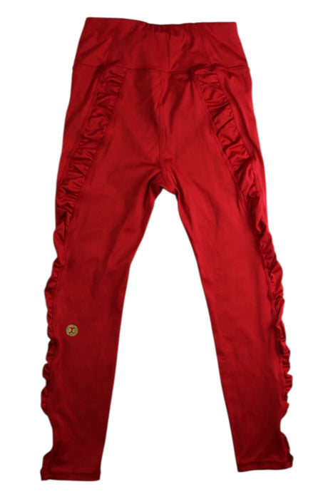 A Red Leggings from Moody Tiger in size 5T for girl. (Back View)