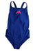 A Blue Swimsuits from Adidas in size 8Y for girl. (Front View)