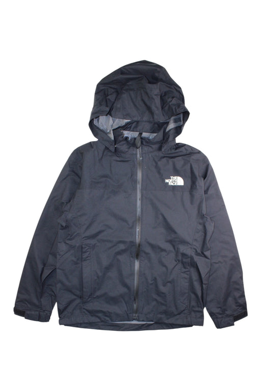 A Navy Rain Jackets from The North Face in size 7Y for neutral. (Front View)