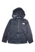 A Navy Rain Jackets from The North Face in size 7Y for neutral. (Front View)