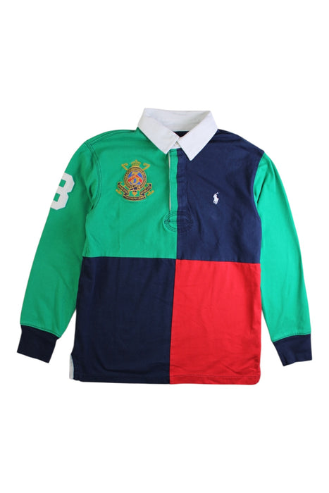 A Multicolour Long Sleeve Polos from Polo Ralph Lauren in size 8Y for boy. (Front View)