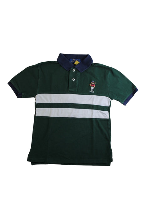 A Green Short Sleeve Polos from Polo Ralph Lauren in size 8Y for boy. (Front View)