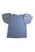 A Blue Short Sleeve Tops from Seed in size 6T for girl. (Back View)