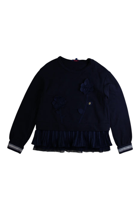 A Black Long Sleeve Tops from Nicholas & Bears in size 8Y for girl. (Front View)