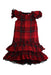 A Red Sleeveless Dresses from Monnalisa in size 6T for girl. (Front View)
