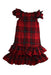 A Red Sleeveless Dresses from Monnalisa in size 6T for girl. (Back View)