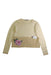 A Beige Long Sleeve Tops from Monnalisa in size 7Y for girl. (Front View)