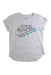 A White Short Sleeve T Shirts from Nike in size 5T for girl. (Front View)