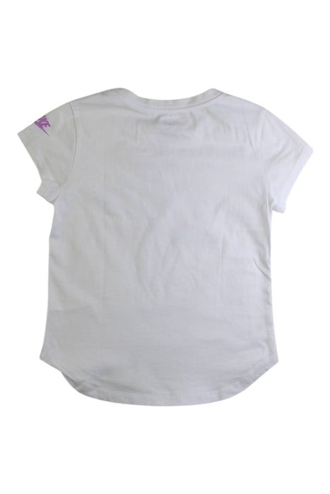 A White Short Sleeve T Shirts from Nike in size 5T for girl. (Back View)
