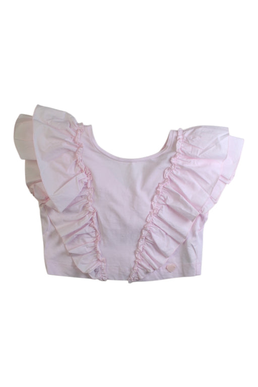 A Pink Sleeveless Tops from Monnalisa in size 8Y for girl. (Front View)