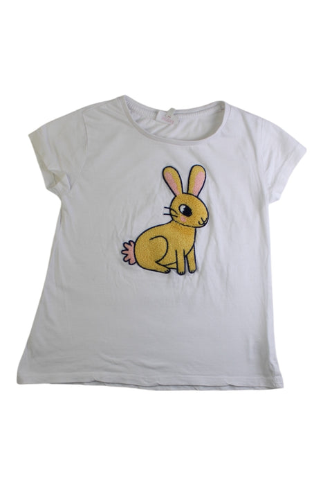 A White Short Sleeve T Shirts from Seed in size 7Y for girl. (Front View)