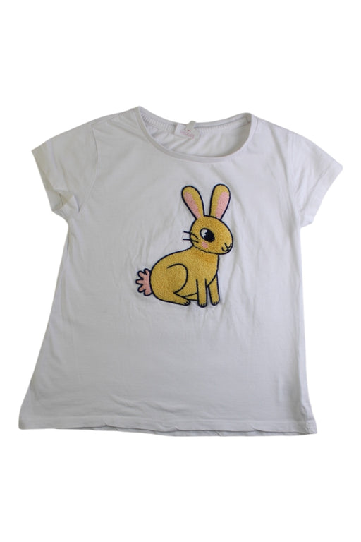 A White Short Sleeve T Shirts from Seed in size 7Y for girl. (Front View)