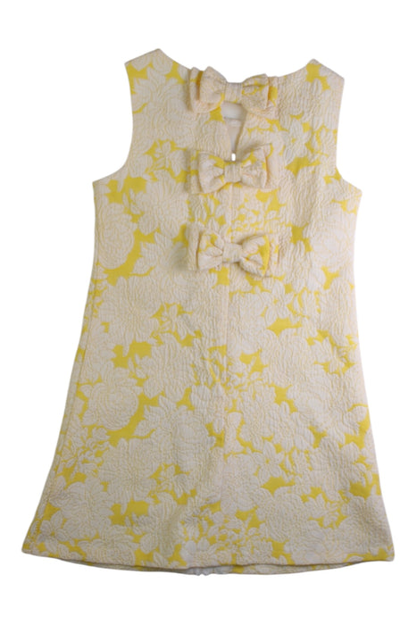 A Yellow Sleeveless Dresses from Iris & Ivy in size 7Y for girl. (Back View)