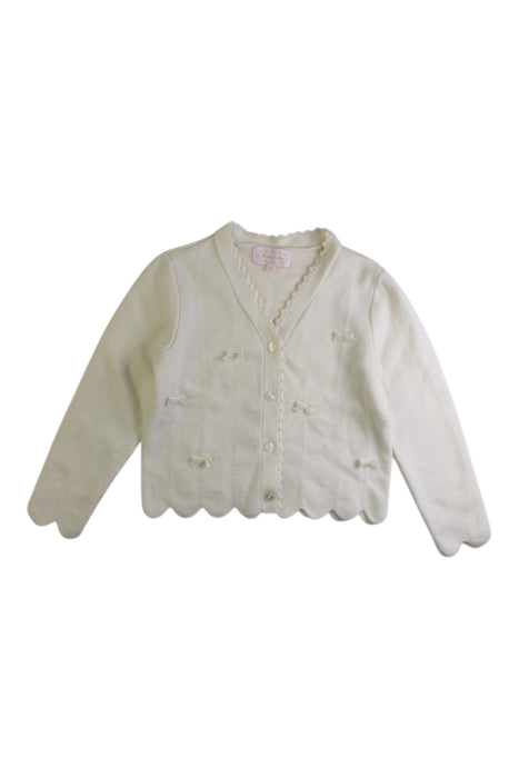 A White Cardigans from Nicholas & Bears in size 4T for girl. (Front View)