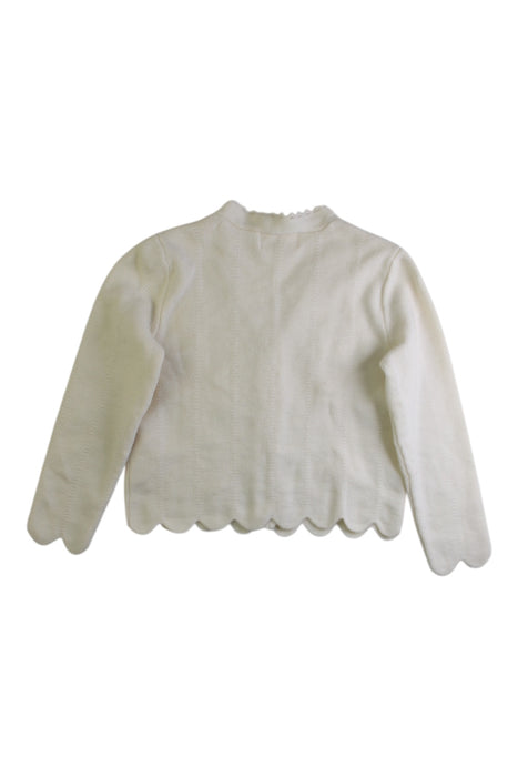 A White Cardigans from Nicholas & Bears in size 4T for girl. (Back View)