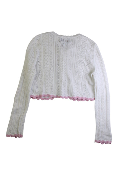 A White Cardigans from Polo Ralph Lauren in size 7Y for girl. (Back View)