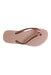 A Pink Flip Flops from Havaianas in size 5T for girl. (Front View)