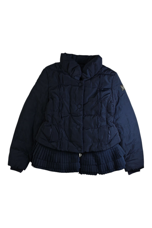 A Navy Puffer/Quilted Coats & Outerwear from Monnalisa in size 8Y for girl. (Front View)
