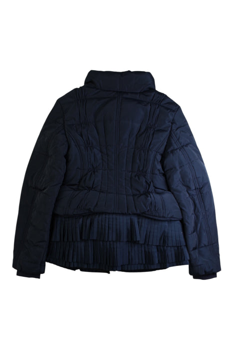 A Navy Puffer/Quilted Coats & Outerwear from Monnalisa in size 8Y for girl. (Back View)