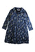 A Navy Long Sleeve Dresses from Bonpoint in size 6T for girl. (Front View)