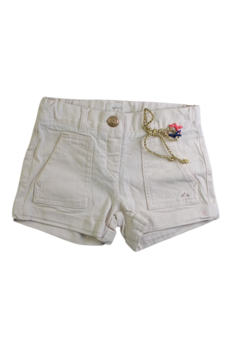 A Ivory Shorts from Nanos in size 5T for girl. (Front View)