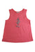 A Pink Sleeveless Tops from Nanos in size 6T for girl. (Front View)